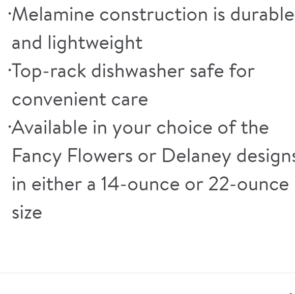 ❤️ New Pioneer Woman Delaney 22 Ounce Melamine Pet Bowl - Picture 6 of 7